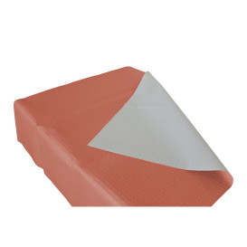 Papiertischdecke Pfirsich 1x1 Meter 40g (400 Stück)