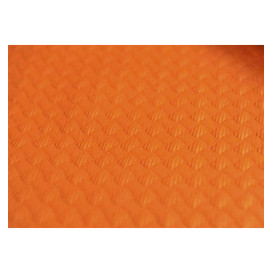 Papiertischdecke Orange 1x1 Meter 40g (400 Stück)