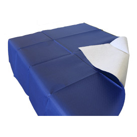 Papiertischdecke geschnitten Blau 1x1 Meter 40g (400 Stück)