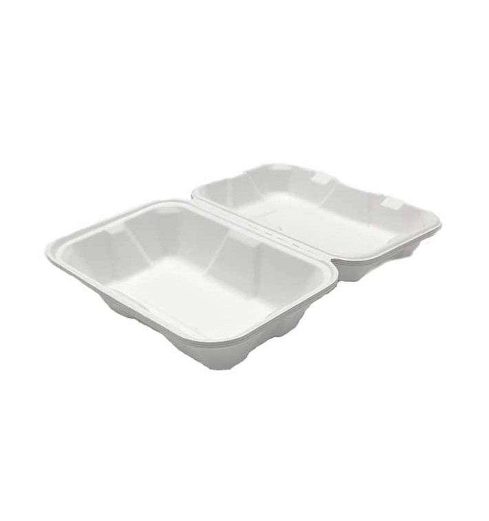Menübox Zuckerrohr Weiß 23x15x7,7cm (200 Stück) Menübox Zuckerrohr Weiß 23x15x7,7cm (200 Stück)