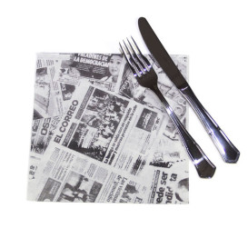 Bestecktaschen "Presse" 2-lagig 40x40cm (50 Stück)