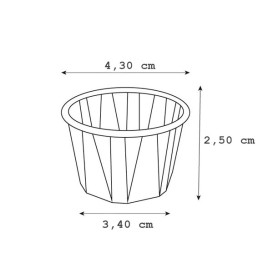 Eisbecher aus Plissiertem Papier 30ml (5.000 Stück)