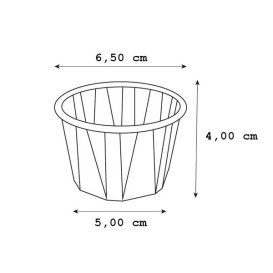 Eisbecher aus Plissiertem Papier 120ml (5.000 Stück)