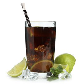 Trinkhalme Mit Löffel aus Paper Schwarz Verpackt Weiß Ø8mm 21cm (5000 Stück)