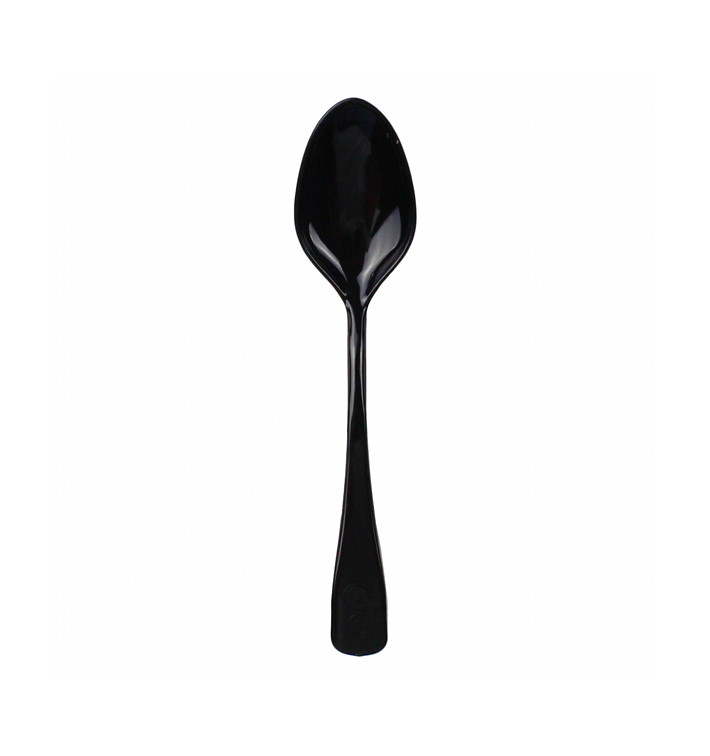 Mini-Plastiklöffel Schwarz 10cm (100 Stück) Mini-Plastiklöffel Schwarz 10cm (100 Stück)