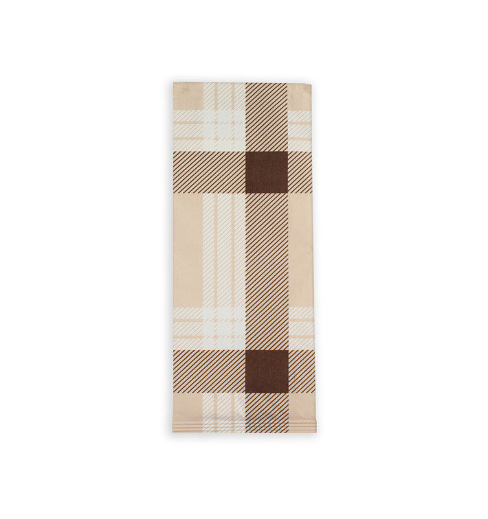 PapierBesteckumschlag mit Servietten "Schottisch" (125 Stück) PapierBesteckumschlag mit Servietten "Schottisch" (125 Stück)