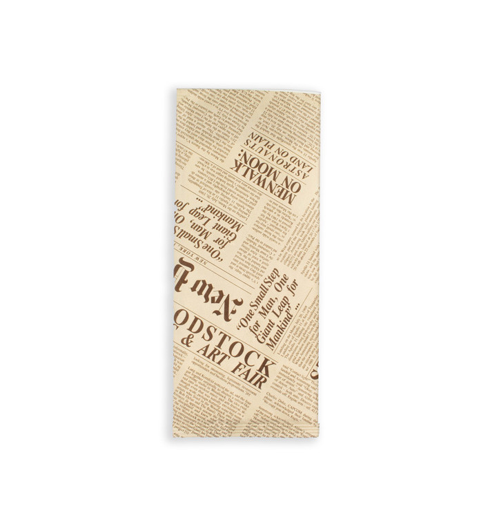 PapierBesteckumschlag mit Servietten "New York Times" (1000 Stück) PapierBesteckumschlag mit Servietten "New York Times" (1000 Stück)