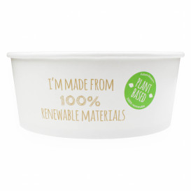 Medium Salatschüssel aus weißem Pappe 775ml (360 Stück)