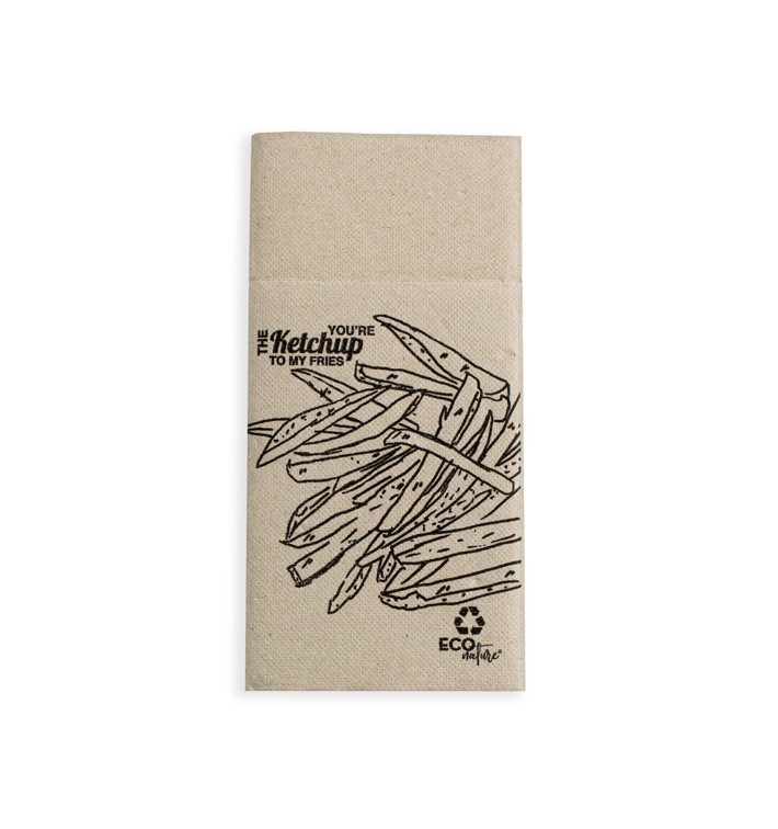 Bestecktaschen Burguer 40x40cm (30 Stück) Bestecktaschen Burguer 40x40cm (30 Stück)