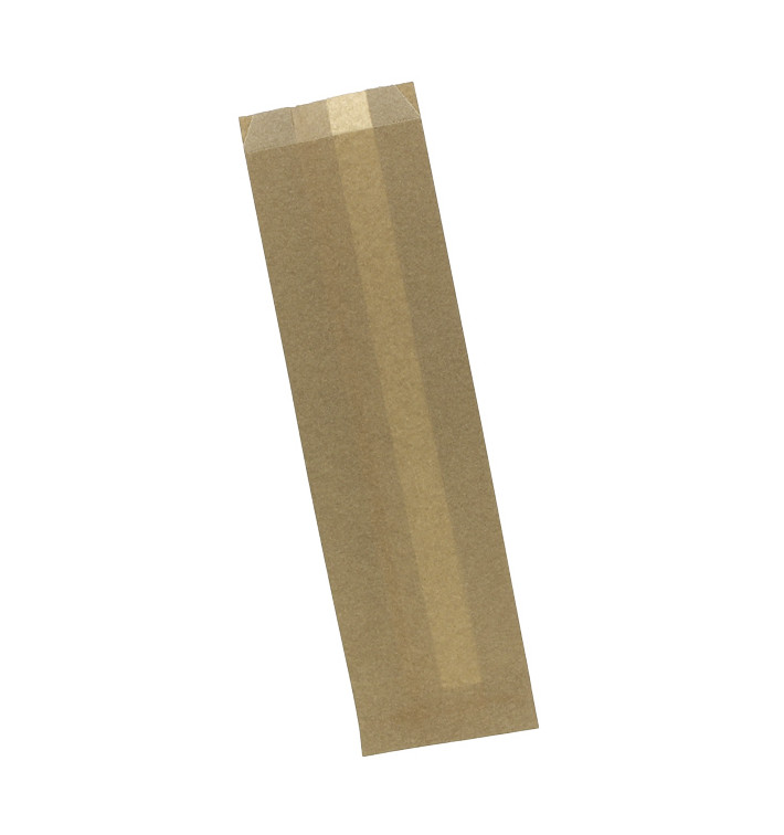 Papierbeutel für Baguette fettdicht Kraft 9x5x32cm (250 Stück)