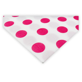 Papierservietten "Polka-Punkte Fuchsie" 2-lagig 40x40cm (600 Stück)
