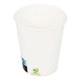 Bio Kaffeebecher To Go weiß 9 Oz/280ml Ø8,0cm (1.000 Stück)