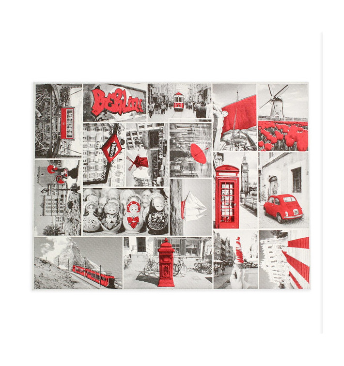 Tischsets Papier 30x40cm "Europa" 50g (2500 Stück) Tischsets Papier 30x40cm "Europa" 50g (2500 Stück)