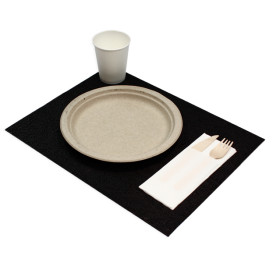 Tischsets Non Woven PLUS Schwarz 30x40cm (500 Stück)