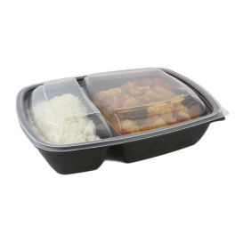 Deckel für Plastikbehälter schwarz 2G 23x16,5cm (75 Stück)
