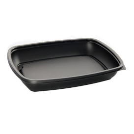 Plastikbehälter PP schwarz 600ml 23x16,5cm (750 Stück)