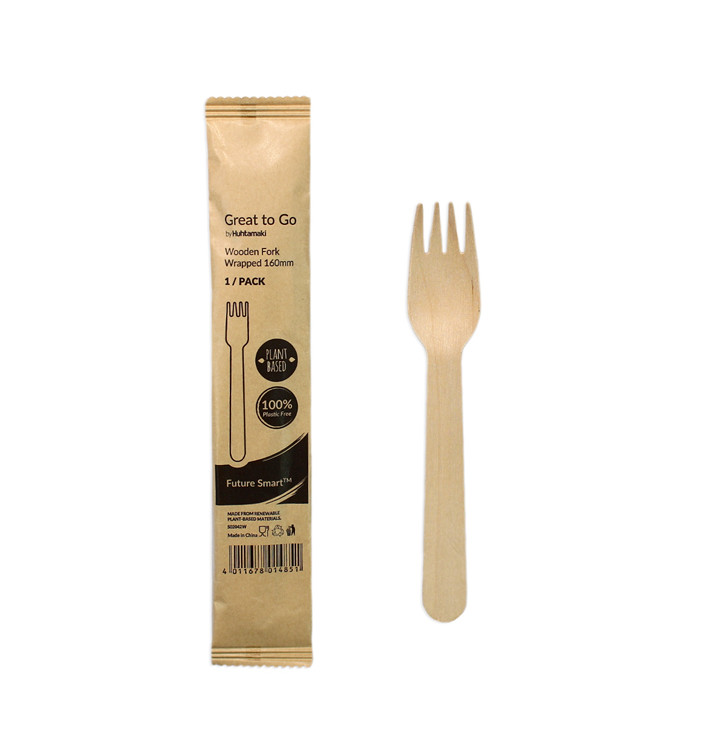 Holzgabel Ummantelter 16cm (25 Stück) Holzgabel Ummantelter 16cm (25 Stück)