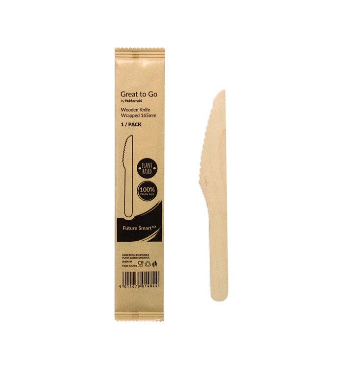 Holzmesser Ummantelter 16,5cm (25 Stück) Holzmesser Ummantelter 16,5cm (25 Stück)