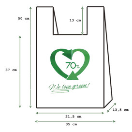 Hemdchenbeutel 70% Recycelter 35x50cm 35µm (100 Stück)