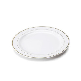 Plato de Plastico Rigido Transparente Cristal de 14cm (6 Uds)