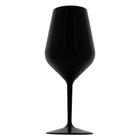 Sektflöte für Wein Tritan Wiederverwendbar Schwarz 470ml (6 Stück)