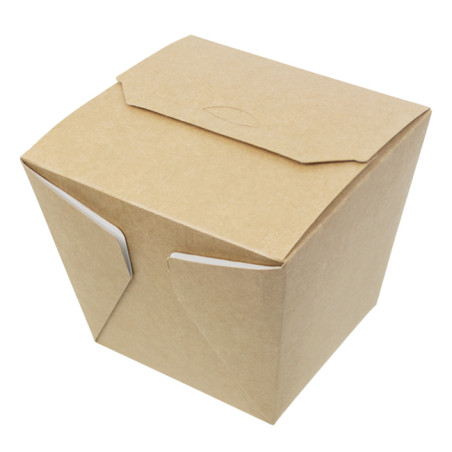 Faltbox Pappe "To Go" Wok Kraft 950ml (25 Stück)