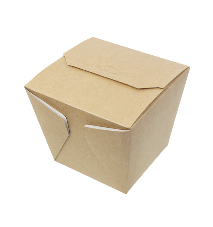 Faltbox Pappe "To Go" Wok Kraft 7120ml (240 Stück) Faltbox Pappe "To Go" Wok Kraft 7120ml (240 Stück)