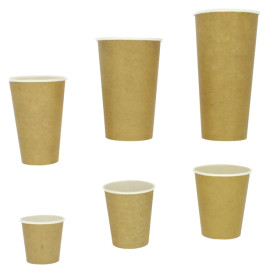 Kaffeebecher Kraft 100% ECO 16Oz/480ml Ø9cm (50 Stück)