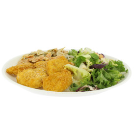 Wiederverwendbare Plastikteller PP Mineral Weiß Ø275mm (54 Stück)