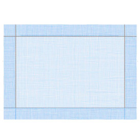 Tischsets Papier 30x40cm "Zwiachen Linien" Blau 40g/m² (1000 Stück)