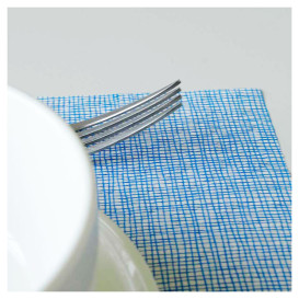 Tischsets Papier 30x40cm "Zwiachen Linien" Blau 40g/m² (1000 Stück)