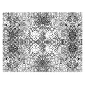 Papiertischdecke 1x1m "Mosaik" Schwarz 40g/m² (400 Stück)