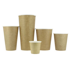 Kaffeebecher Kraft 100% ECO 2,5Oz/75ml Ø5cm (50 Stück)