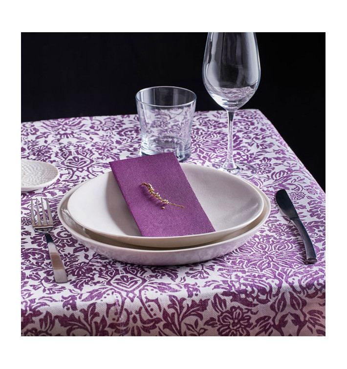Rolltischdecke Airlaid 0,4x48m "Versalles" Violett 50g/m² V30cm (6 Stück) Rolltischdecke Airlaid 0,4x48m "Versalles" Violett 50g/m² V30cm (6 Stück)