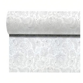 Rolltischdecke Non Woven 0,4x48m "Mandala" Grau 50g/m² V40cm (1 Stück)