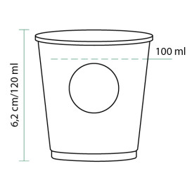 Kartonbecher "Specialty to go" 4 Oz/120ml Ø6,2cm (80 Stück)