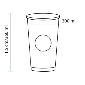 Kaffeebecher "Specialty" 12 Oz/360 ml Ø8,0cm (55 Stück)