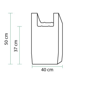 Hemdchenbeutel 100% bio- abbaubar 40x50cm (100 Stück)
