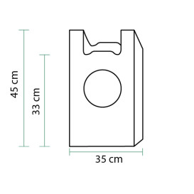 Hemdchenbeutel 100% bio-abbaubar 35x45 cm (100 Stück)