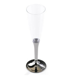 Copa Desechable para Cava Pie Negro (360 Unidades)