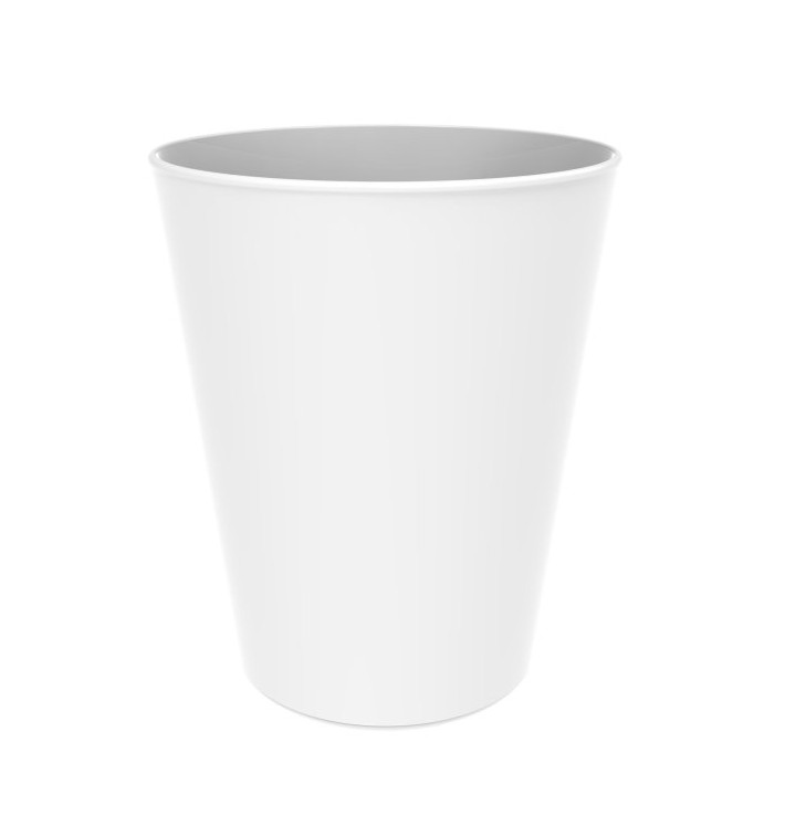 Wiederverwendbare Mehrwegbecher PP Mineral Weiß 330ml (6 Stück) Wiederverwendbare Mehrwegbecher PP Mineral Weiß 330ml (6 Stück)