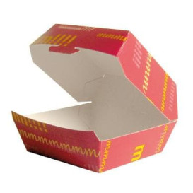 Caja Hamburguesa Cartoncillo 14x13x7,0cm  (260 Uds)