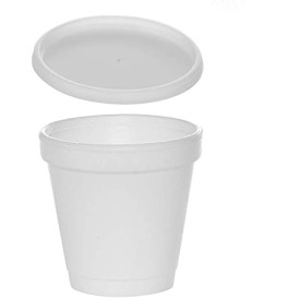 Flacher Deckel Transluzent für Styroporbecher 4Oz/120ml Ø6,9cm (1000 Stück)
