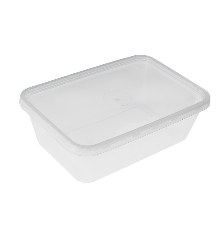 Plastikdose mit Deckel transparent 500ml (500 Stück) Plastikdose mit Deckel transparent 500ml (500 Stück)