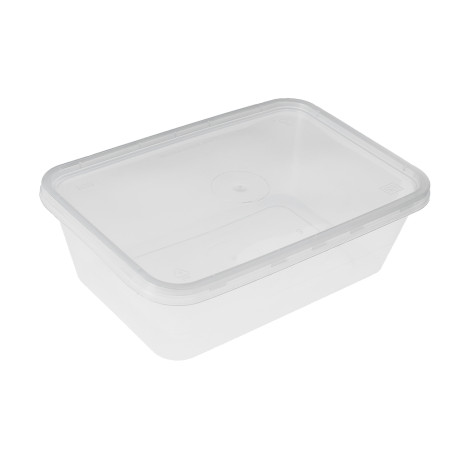 Plastikdose mit Deckel transparent 500ml (300 Stück)
