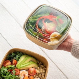 Verpackung Quadratische aus Kraftkarton 750ml 17x17x5cm (300 Stück)
