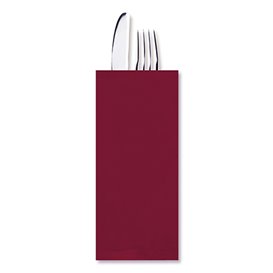 PapierBesteckumschlag mit Servietten Winrot (100 Stück)
