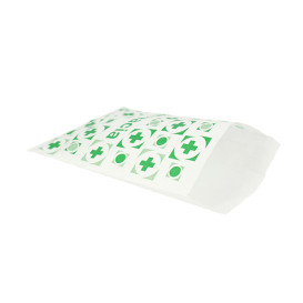 Papiertüten weiß Apotheke 12+6x20cm (250 Stück)