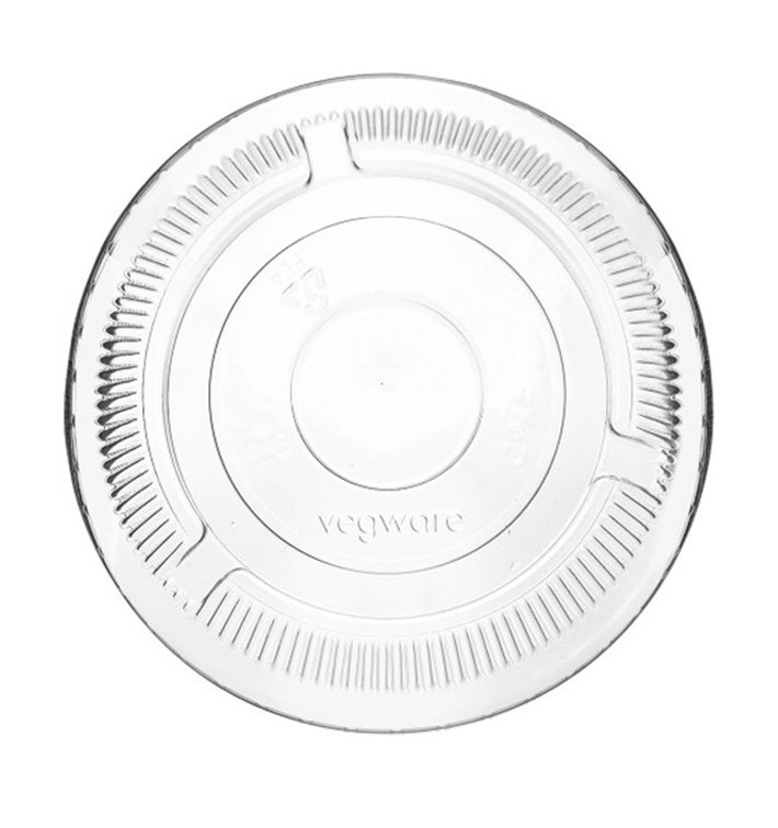 Transparenter PLA Flachdeckel Serie 96 Ø96mm ohne Öffnung