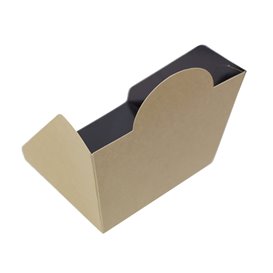 Verpackungen Hamburger aus Kraftkarton 10x10x7cm (50 Stück)